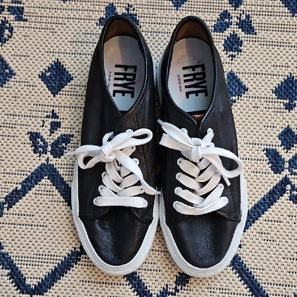 Frye Black Leather Sneakers